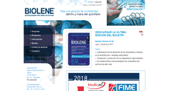 Desktop Screenshot of biolene.com