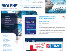 Tablet Screenshot of biolene.com